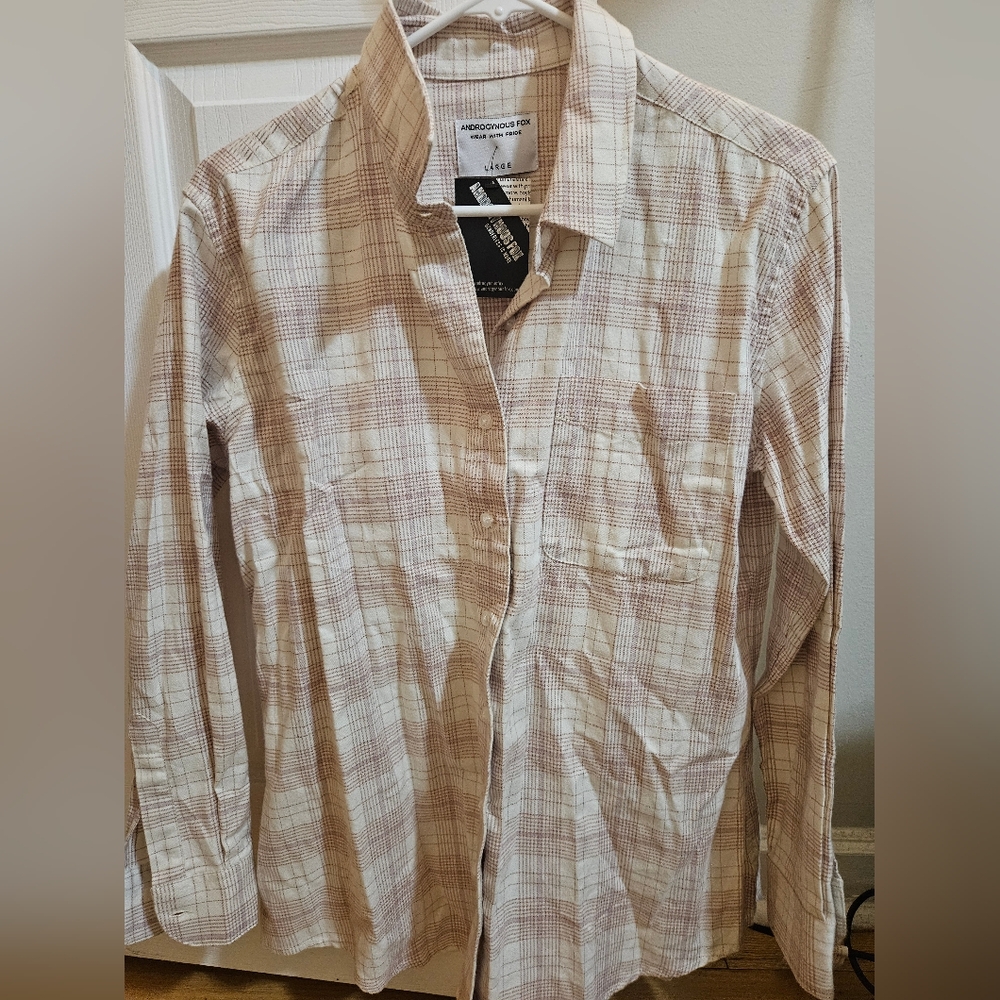 Beige Plaid Shirt